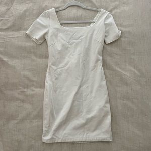 White bodycon dress bridal